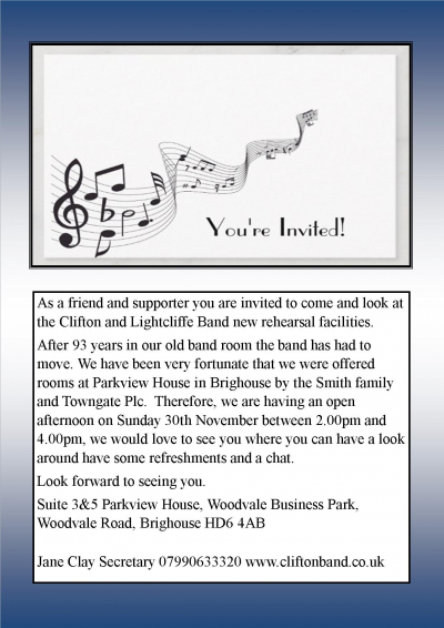 Open afternoon at new Band Headquarters